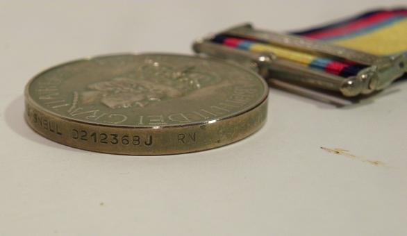 Gulf War Medal & Clasp & Medals to Snell Royal Navy. — image 8