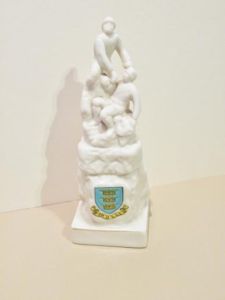Very Rare Boer War Era Crested Ware Hull Memorial Statue