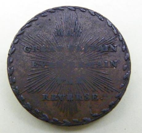 Very Rare 18th century Anti French Satirical Half Penny Token. — image 5