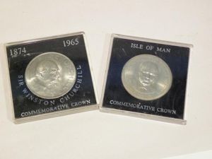 Two Cased Winston Churchill Crowns – Isle of Man and …