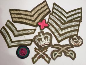 Good large Dealer Lot of Mixed Cloth Patches Inc Sergeants …