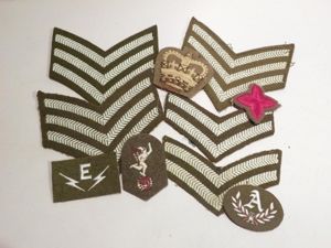 Good large Dealer Lot of Mixed Cloth Patches Inc Sergeants …
