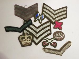 Good large Dealer Lot of Mixed Cloth Patches Inc Sergeants …