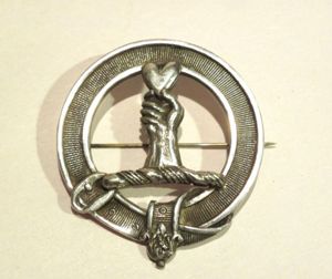 Vintage Sterling Silver Scottish Clan Brooch