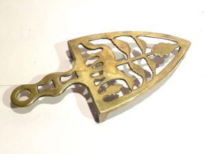 Victorian Brass Iron Trivet.