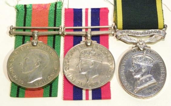 WW2 Pair & Territorial Efficiency Medal to Falkner RA. — image 2