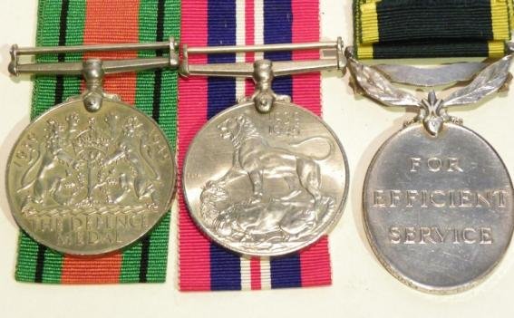 WW2 Pair & Territorial Efficiency Medal to Falkner RA. — image 3