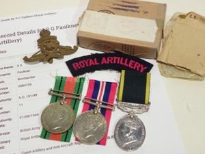 WW2 Pair & Territorial Efficiency Medal to Falkner RA.