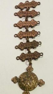 1930's St Johns Ambulance Association Medal & Chain to Mabel …