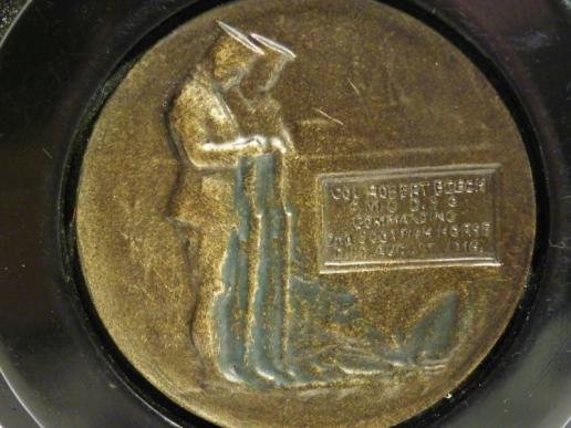 Modern WW1 Memorial Plaque to Colonel Beech. — image 2