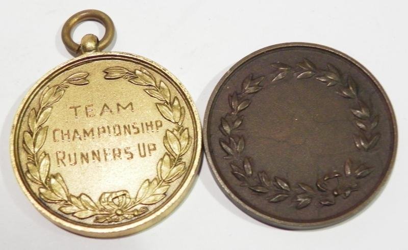 Two WW2 Era Army Shooting Medallions — image 2