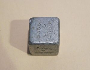 WW2 Era War Art Aluminium Poker Dice