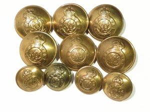 Good Set of WW2 Era King's Shropshire Light Infantry Brass …