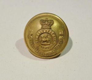 Victorian East Kent Regiment (The Buffs) Brass Tunic Button – …