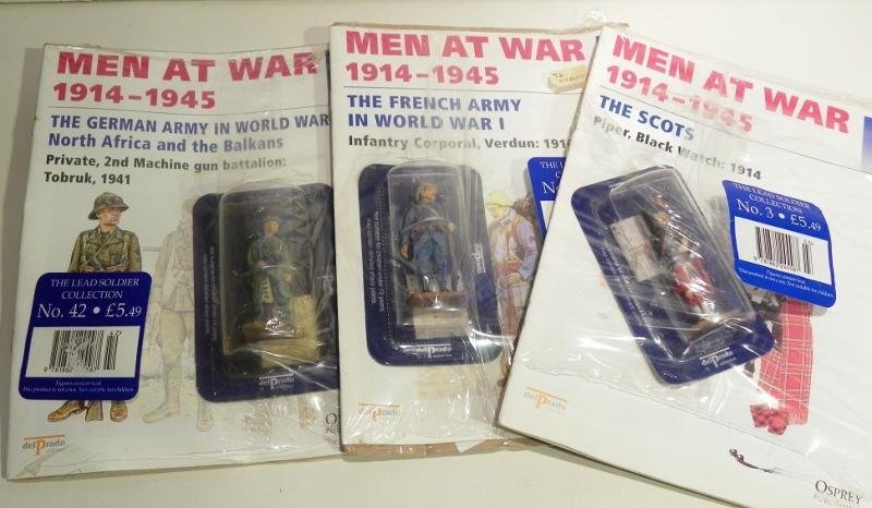 Five Packaged Del Prado Men at War Series Lead Soldiers — image 2
