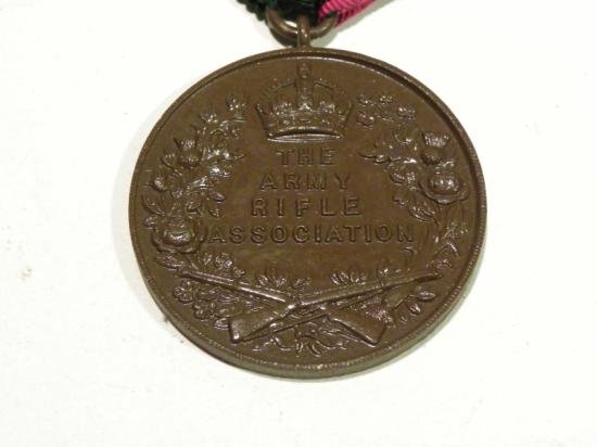 Early 20thC Bronze Army Rifles Association Medal — image 2