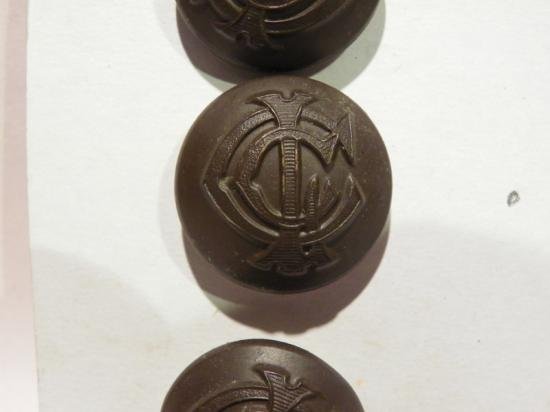 Five Good Vintage London County Council Ambulance Service Buttons — image 2