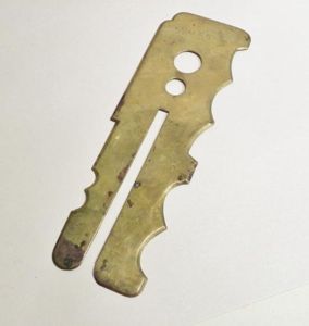 Vintage Dated 1955 Brass Button Stick