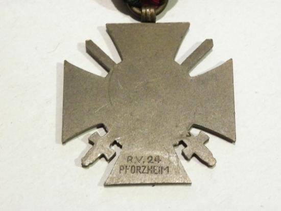 WW1 German Honour Cross with Swords. Maker RV24 — image 3