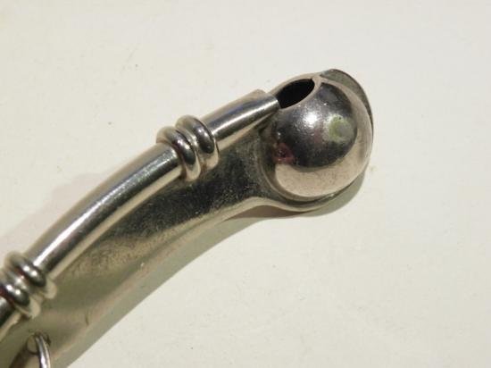 Good Vintage Naval Bosun's Call Pipe or Whistle on Chain — image 4