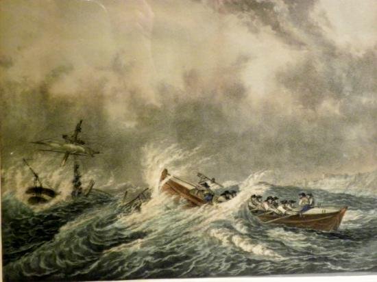 19th C Hand Coloured Print – Lifeboat. — image 3