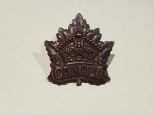 WW1 Era Canadian Expeditionary Force Cap Badge.