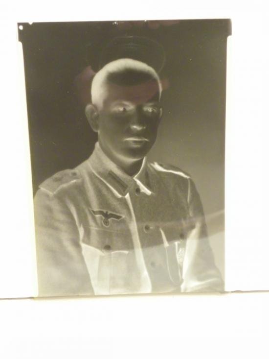 Very Rare WW2 Named German Coastal Artillery Photograph with Negative JC1 — image 3