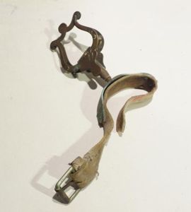 Vintage Military Band Brass Lyre Shaped Music Sheet Holder