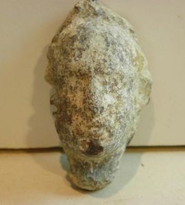 Ancient Roman Steelyard Weight Emperors Face .