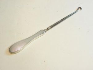 1930's Silver Boot Button Hook.