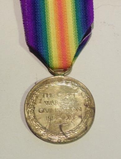 WW1 Victory Medal to Killen King's Liverpool Regiment — image 3