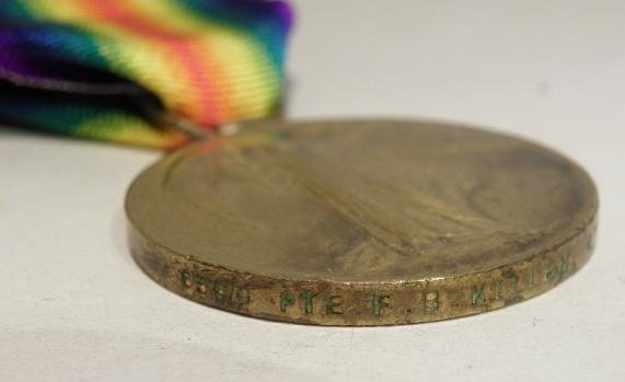 WW1 Victory Medal to Killen King's Liverpool Regiment — image 4