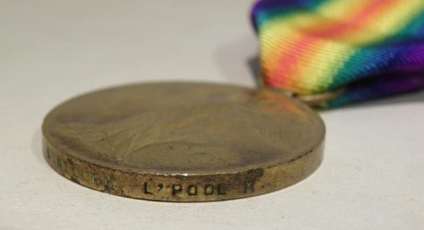 WW1 Victory Medal to Killen King's Liverpool Regiment — image 5