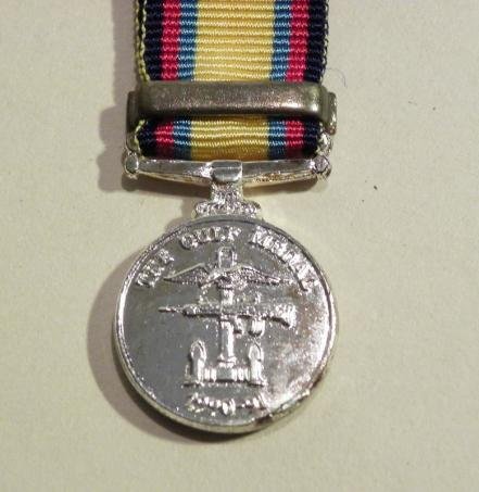 Modern Copy Miniature Medal – Gulf War 1990-91 with Clasp — image 3