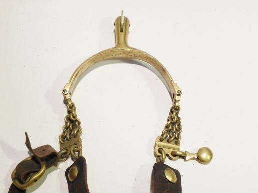 Pair Superb 19thC Cavalry Officers Spurs By Maxwell. — image 7