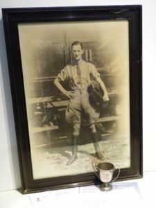 WW1 Silver Trophy Cup and Large Framed Photo Brannon Served …