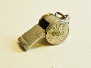 Vintage 'The Acme' Whistle with Pea J. Hudson & Co