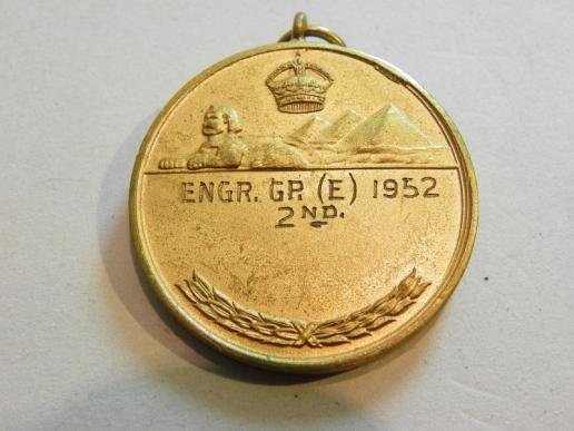 1952 Dated Royal Engineers Sports Medallion — image 2