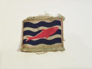 Scarce WW2 2nd Corps Head Quarters Cloth Formation Patch