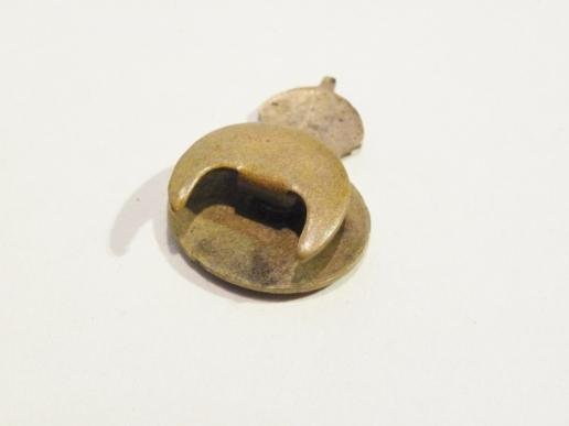 WW2 Brass and Enamel Home Guard Button Badge — image 2