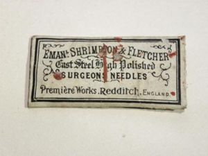 Very Rare WW1 Era Packet of Surgeon's Needles