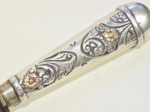 Early 20thC 800g Silver Argentinian Gaucho Knife. — image 6