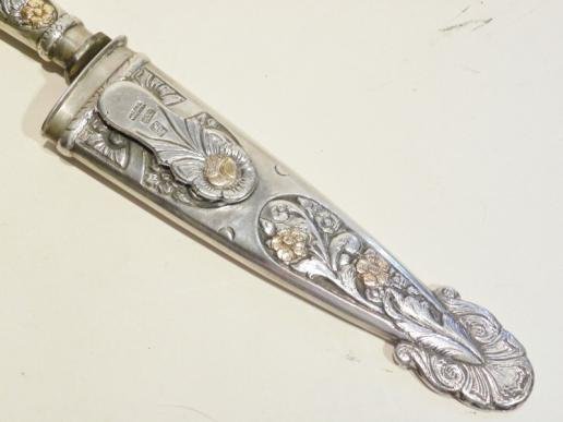 Early 20thC 800g Silver Argentinian Gaucho Knife. — image 9