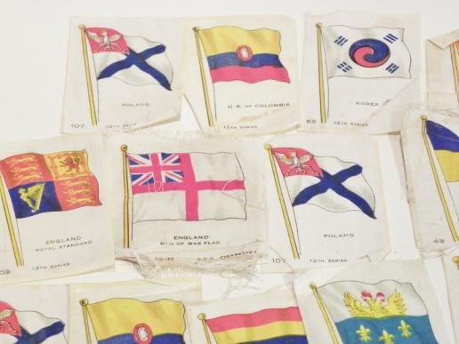 Selection of Vintage Silk Cigarette Cards  - Flags — image 2