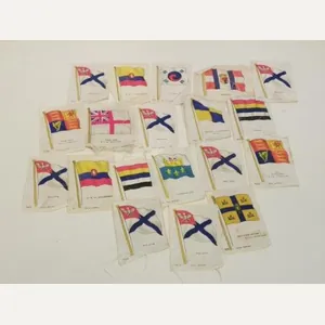 Selection of Vintage Silk Cigarette Cards - Flags