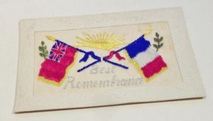 WW1 Era Silk Postcard – Best Remembrance