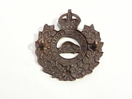 WW1 Era Canadian Engineers Bronze Cap Badge — image 2