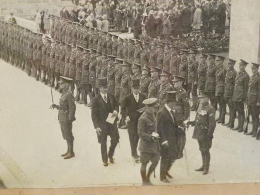Superb Early WW1 Era Framed Photograph – Cheshire Regiment (king) — image 3
