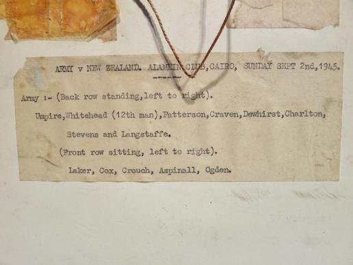 Two 1945/46 Alamein Club Cairo Cricket Photographs — image 4