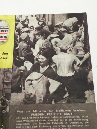 WW2 Era RAF Leaflet Dropped in Germany 1943 – Happy Italians — image 3